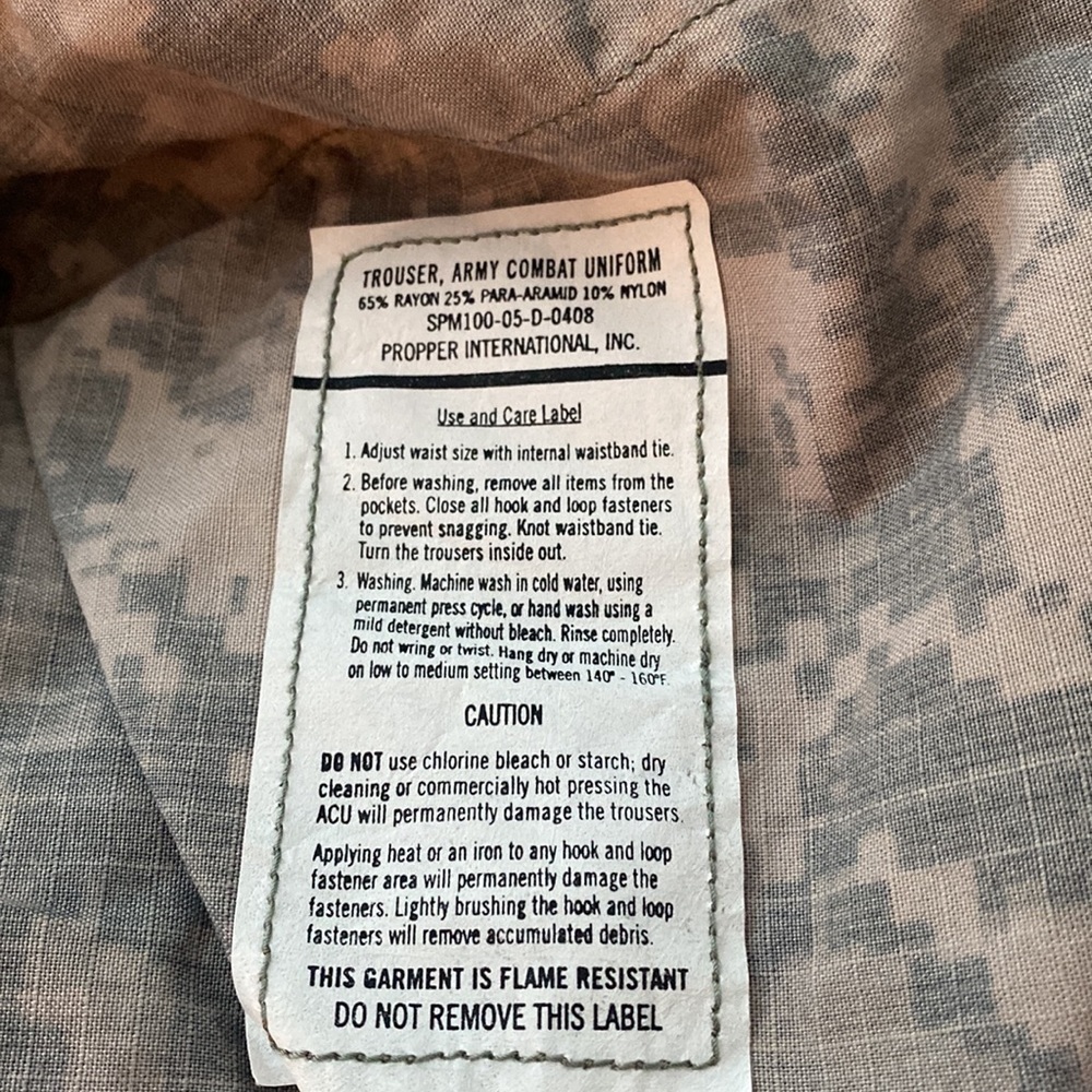 Army Combat Uniform Trousers L/Long - USA Military Style - Picture 10 of 16